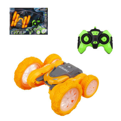 Автомобиль трюковой РУ Гипер, свет, музыка, АКБ, ABS, 34х10х24см ИГРОЛЕНД (1/18)