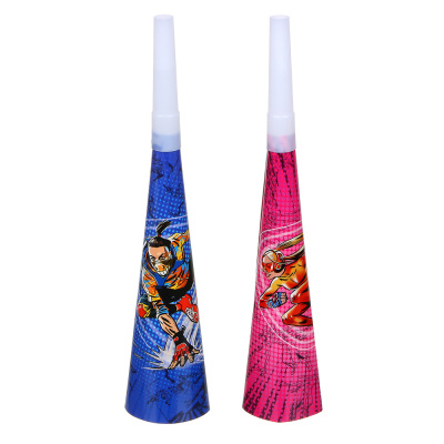 Набор праздничных гудков 6шт, 20,5х3,5см, Супергерои вселенной бумага, пластик BY(12/12)