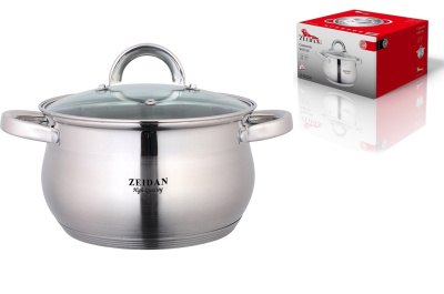 Кастрюля 3,0л,ст/кр.,5-ти слойн.капсул.дно, п/у,(нжс) (6)