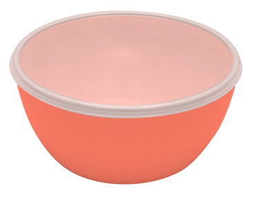 Миска с крышкой 1,7л (микс),пласт.(15) 
