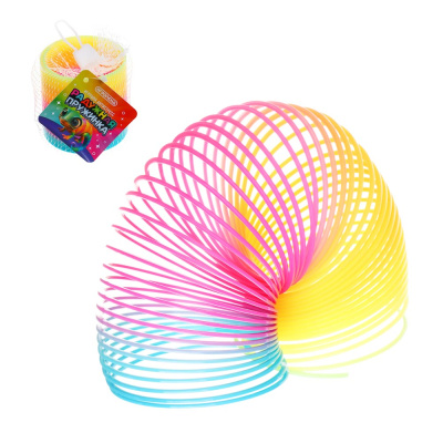 Игрушка антистресс «Радужная пружинка», d=6 см, PVC ИГРОЛЕНД (12/360)