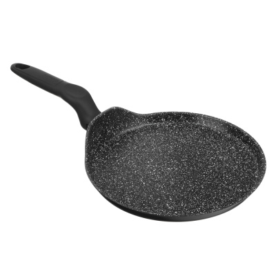 Сковорода 240мм блинная SATOSHI Стоун АП,литая,мрамор, индукц (1/6)