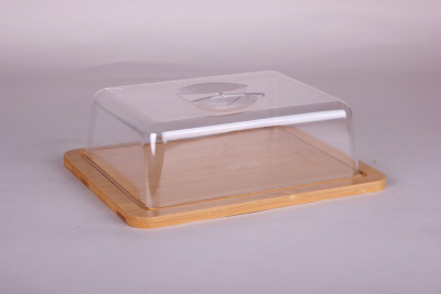 Блюдо сервировочное 25*19см с/кр (бамб.,пласт.) (1/16)