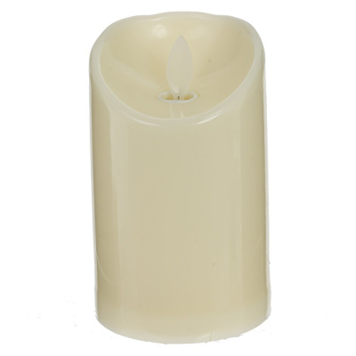 Изделие декоративное с подсветкой "Свеча",L7,5 W7,5 H10см,(3хААА не прилаг.)(полим.матер.)п/у(1/192)