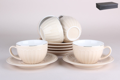 Набор чайный 6/12 220мл п/у (фарф.) (1/4)