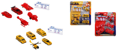 Набор игровой "Экстренные службы", PP, 21х28х3см, 2 диз (12/96)