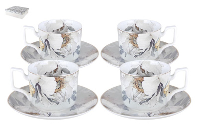 Набор чайный 8пр ф.круг.230мл п/уп Light flower (фарф.) (1/8)