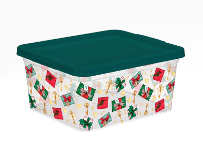 Коробка 1,9л c IML Подарки (пластик) (1/20)