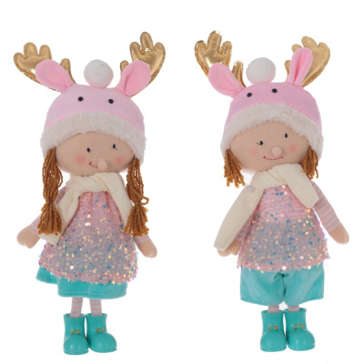 Игрушка набивная "Мальчик/Девочка", L20 W10 H49/43см (2в) (текст.,полим.матер.) (1/6)