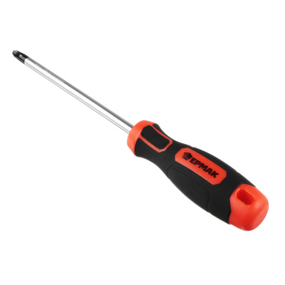 Отвертка с прорезиненной ручкой PH3 8х150мм, намагнич. шлиц ЕРМАК (6/60)