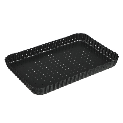 Форма д/выпечки перфорированная 31x21х3см, съемное дно, угл.сталь, АП VETTA (1/24)