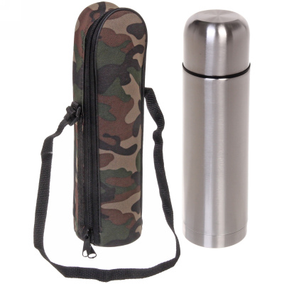 Термос металлический 750мл в чехле "Хаки" (нжс) (1/27)