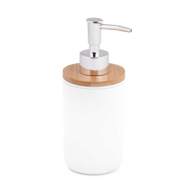 Дозатор для жидкого мыла "Бамбук" (белый) (уп.20)