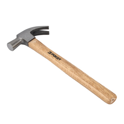 Молоток-гвоздодер, 225 г, боек 21 мм, дерев. рук.РОКОТ (1/6)