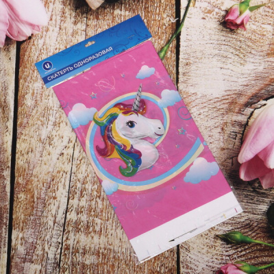 Скатерть "Единорог" 108*180см, пвх (1/50)