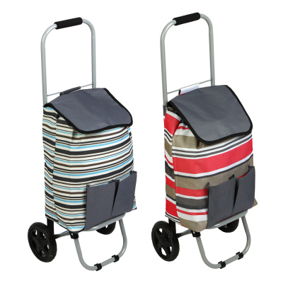 Тележка+сумка (до 30кг) 27*32*88см брезент, ЭВА колесо d15см (1/10)