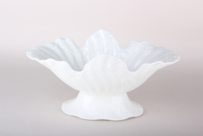 Блюдо на ножке 30.5x18х15см фарф. (1/10)