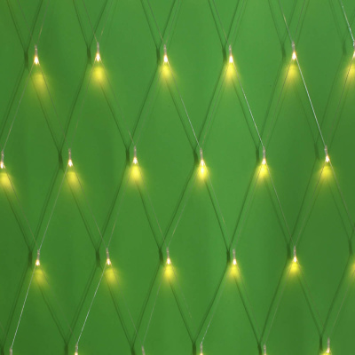 Гирлянда эл. сеть 96LED, шампань, 1,4x1,5м, пост. свечение, ПВХ прозрач, 220В СНОУ БУМ (1/1)