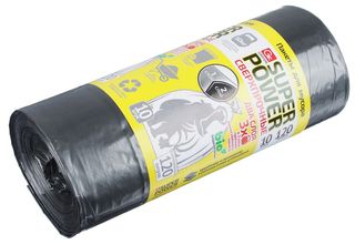 Мешки для мусора GRIFON SUPER POWER, двухслойные прочные, 120л, 30мкм, 10шт, серый, 101-091 (1/12) Мешки для мусора GRIFON SUPER POWER, двухслойные прочные, 120л, 30мкм, 10шт, серый, 101-091 (1/12)