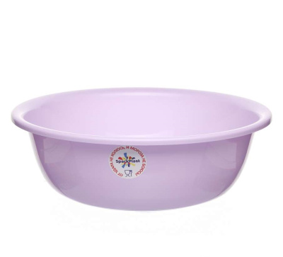 Таз круглый пищевой 9 л. лаванда пластик(1/20)