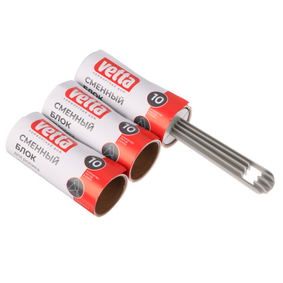 Ролик для чистки одежды +2смен. блока 10листов VETTA пласт.(1/48)