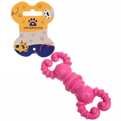 Игрушка д/собаки "Bubble gum-Краб"12см цв.розовый Ultramarine (1/12)