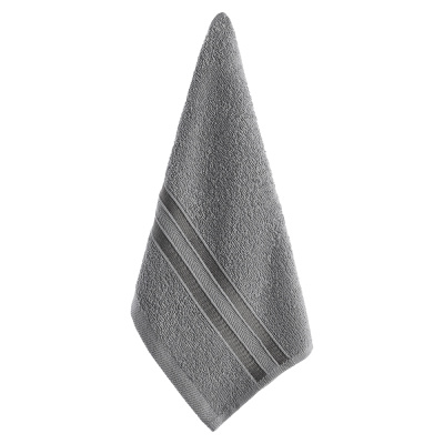 Полотенце махровое, 100% хлопок, 30х50см, 360гр/м, серый PROVANCE Фрэя (4/260)