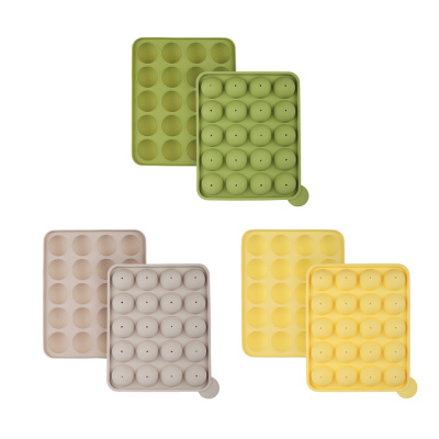 Форма д/выпечки с крышкой 20 ячеек 22,5х18,5см "Кейкпопс", 20 палочек, силикон, 3цв VETTA (1/48)
