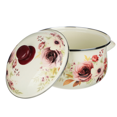 Кастрюля эмалированная VETTA Лаура, 22см, 3,6л, индукция (1/12)