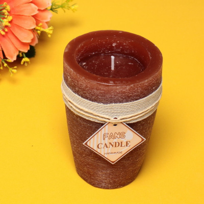 Свеча "Honey story" 8*12,5см цвет кофейный F-3010 (1/48)