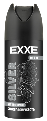 EXXE MEN мужской дезодорант аэрозоль SILVER, 150 мл (SRP) (1/6)