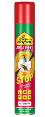 Дихлофос "Варан " 145мл Форте зеленый б/зап (1/24)