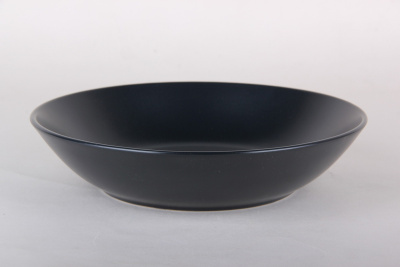 Тарелка 20см 750мл Color (nero) глубокая (кер.) (6/24)