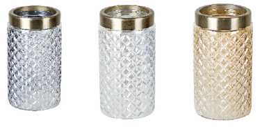 Ваза "Crystal" h=22,3см,v=1700мл в ассортименте (стекло) (индивидуальная упаковка)(1/30)