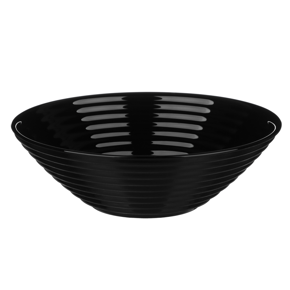 Салатник 16см черный опаловое стекло MILLIMI Бароло (6/48)