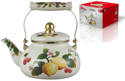 Чайник со свистком ZEIDAN 2,5 л,сталь.наружное покрытие -эмаль с рисунком(1/8)