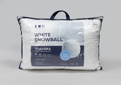 Подушка стеганая 70х50 "Snowball" Белый (1/8)