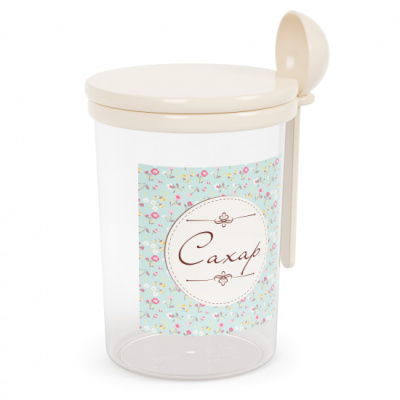 Емкость "Ассорти" 1,0л (сахар) пласт (10)