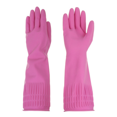 Перчатки хозяйственные с манжетой 38см, пара 100г, L VETTA (1/10/200)