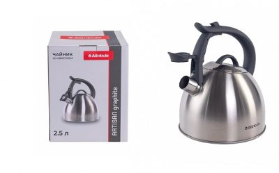 Чайник 2,5л со свистком ARTISAN graphite (нжс) (1/6)