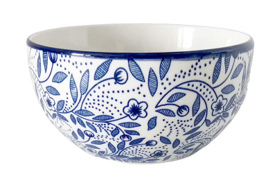 "Floral pattern" Салатник 14см 450мл (фарф) (6/6)