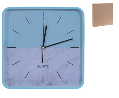 Часы настенные декоративные, L30 W4 H30 см, (1xАА не прилаг.)(полим.мат.,стекло) (1/30)