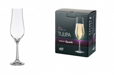 Набор бокалов для шампанского 170мл 6шт TULIPA стекло (1/8)