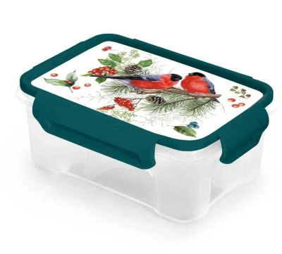 Контейнер для СВЧ Снегири 0,75л (пластик) (1/20)