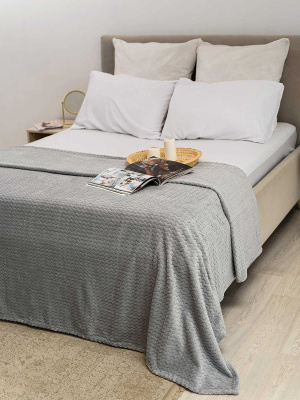 Плед Велсофт Жаккард Премиум евро( 100% полиэстер. Размер: 200х220)(1/10)