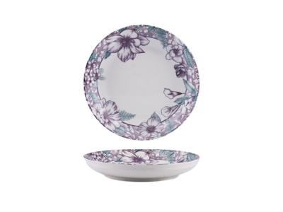 Тарелка 200 мм 570мл с бортиком "Ясмин" керамика (12/30)