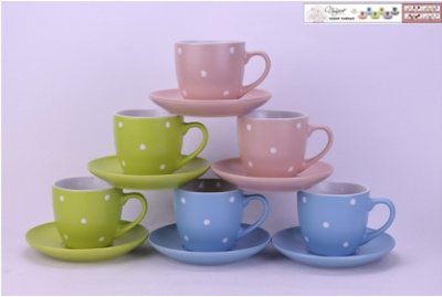 Набор чайный 12предметов 250мл керамика п/у (1/4)