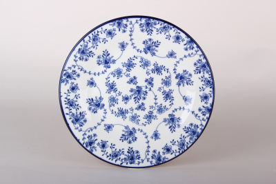 Тарелка 20см Голубой ситец десертная  (12/72)