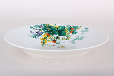 Тарелка 20см 450мл суповая Strawberry фарф. (12/48)