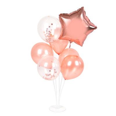 Набор шаров 7шт на подставке, пластик, фольга, арт.4 FNtastic (1/72)